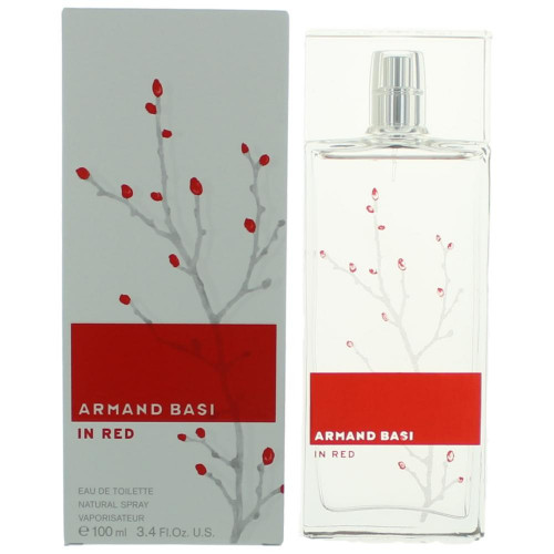 Armand Basi in Red by Armand Basi, 3.4 oz Eau De Toilette Spray for Women - PS-AWARBR34S