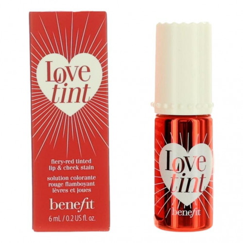 Love Tint by Benefit, .2 oz Fiery-red tined Lip & Cheek Stain - PS-AWBENCLTLT
