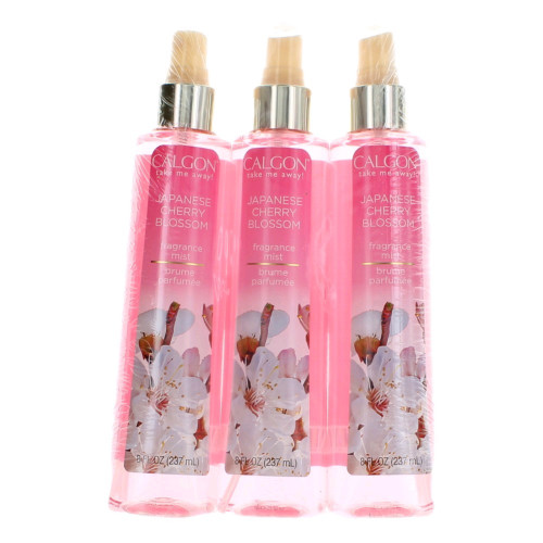 Calgon Japanese Cherry Blossom by Calgon, 3 Pack 8 oz Fragrance Mist for Women - PS-AWCALCB3P