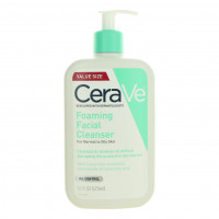 CeraVe Foaming Face Wash by CeraVe, 16 oz Facial Cleanser for Normal to Oily Skin