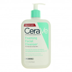 CeraVe Foaming Face Wash by CeraVe, 16 oz Facial Cleanser for Normal to Oily Skin