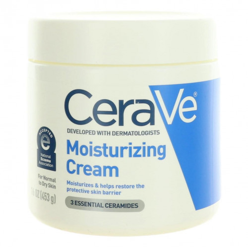 CeraVe Moisturizing Cream by CeraVe, 16 oz Face & Body Moisturizer for Normal to Dry Skin - PS-AWCERAMCFB16