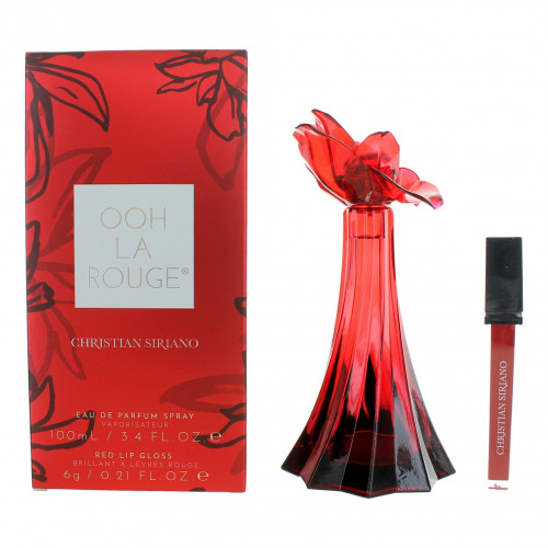 Ooh La Rouge by Christian Siriano, 3.4 oz Eau De Parfum Spray for Women with Lip Gloss - PS-AWCSOLR34S