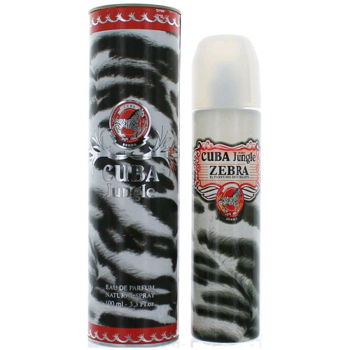 Cuba Jungle Zebra by Cuba, 3.3 oz Eau De Parfum Spray for Women - PS-AWCUBZ34S