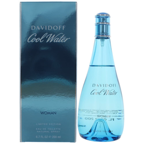 Cool Water by Davidoff, 6.7 oz Eau De Toilette Spray for Women - PS-AWCWT67S