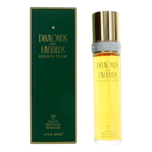 Diamonds & Emeralds by Elizabeth Taylor, 3.3 oz Eau De Toilette Spray for Women - PS-AWDIAEM33S