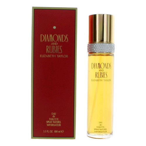 Diamonds & Rubies by Elizabeth Taylor, 3.3 oz Eau De Toilette Spray for Women - PS-AWDIARU34S