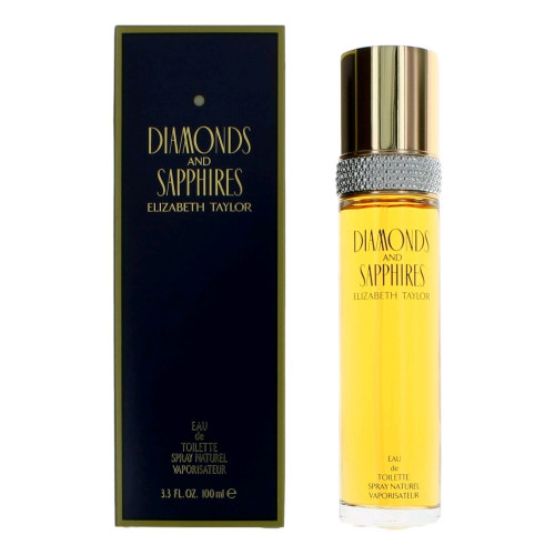 Diamonds & Sapphires by Elizabeth Taylor, 3.3 oz Eau De Toilette Spray for Women - PS-AWDIASP34S