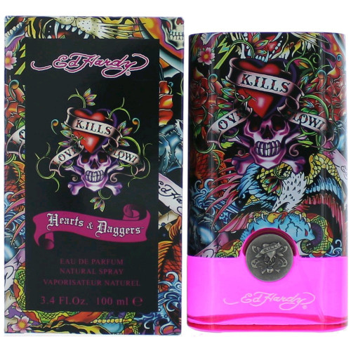 Ed Hardy Hearts & Daggers by Christian Audigier, 3.4 oz Eau De Parfum Spray for Women - PS-AWEDHHD34S
