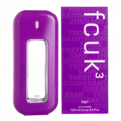 FCUK 3 by French Connection, 3.4 oz Eau De Toilette Spray for women (F.C.U.K) - PS-AWFCUK334S