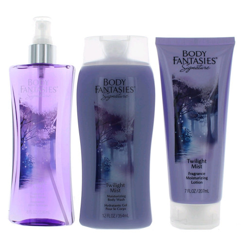 Twilight Mist by Body Fantasies, 3 Piece Set for Women - PS-AWGBFSTM3