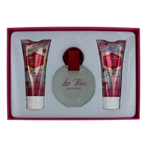 Love Notes by Ellen Tracy, 3 Piece Gift Set for Women - PS-AWGETLN3