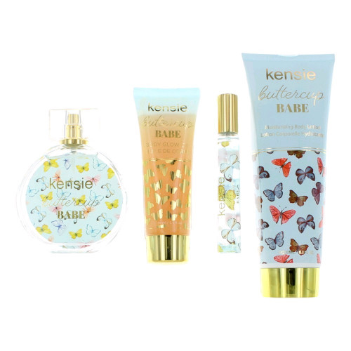 Kensie Buttercup Babe by Kensie, 4 Piece Gift Set for Women - PS-AWGKENBB4