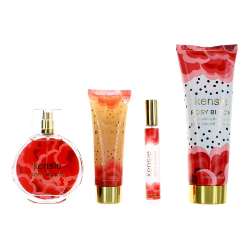 Kensie Rosy Bloom by Kensie, 4 Piece Gift Set for Women - PS-AWGKENRB3