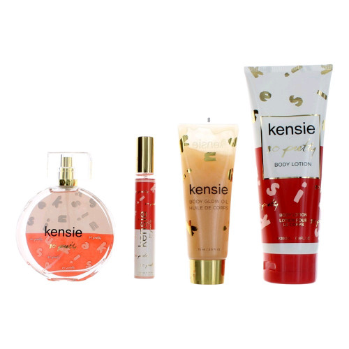 Kensie So Pretty by Kensie, 4 Piece Gift Set for Women - PS-AWGKENSP4