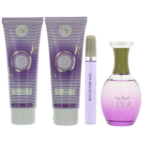 Lor by New Brand, 4 Piece Gift Set for Women - PS-AWGLORNB4N
