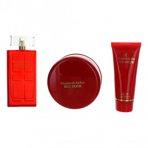 Red Door by Elizabeth Arden, 3 Piece Gift Set for Women with Powder - PS-AWGREDD323