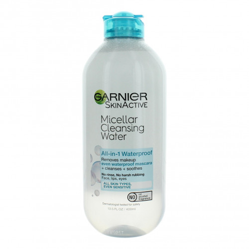 Garnier Skin Active by Garnier, 13.5 oz All- In-1 Waterproof Micellar Cleansing Water - PS-AWGRMCW135