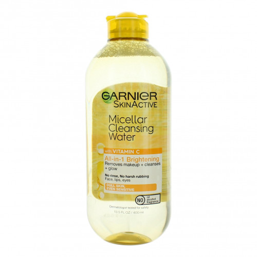 Garnier Skin Active by Garnier, 13.5 oz All- In-1 Brightening Micellar Cleansing Water With Vitamin C - PS-AWGRMVCCW135