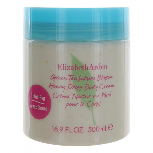 Green Tea Sakura Blossom by Elizabeth Arden, 16.9 oz Honey Drops Body Cream for Women - PS-AWGTSB169BC