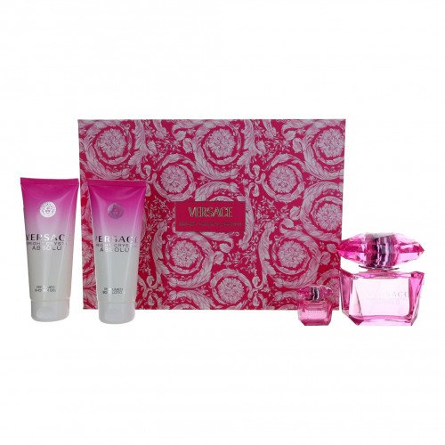 Versace Bright Crystal Absolu by Versace, 4 Piece Gift Set for Women - PS-AWGVERBCA423