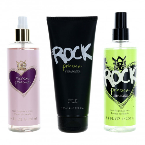 Vera Wang Rock Princess by Vera Wang, 3 Piece Gift Set for Women - PS-AWGVWPV3