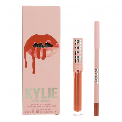 Kylie Matte Liquid Lipstick & Lip Liner by Kylie Jenner, Lip Kit - Snow Way Bae - PS-AWKCMLK302SWB