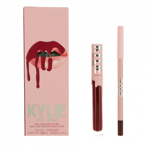 Kylie Matte Liquid Lipstick & Lip Liner by Kylie Jenner, Lip Kit - Hollyberry - PS-AWKCMLK504HB