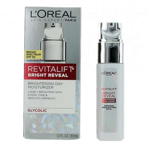 LOreal Revitalift Bright Reveal by LOreal, 1 oz Brightening Day Moisturizer SPF 30 - PS-AWLORRBRDC