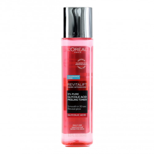 LOreal Revitalift Derm Intensives by LOreal, 6 oz 5% Pure Glycolic Acid Peeling Toner - PS-AWLORRDIGAPTFF6
