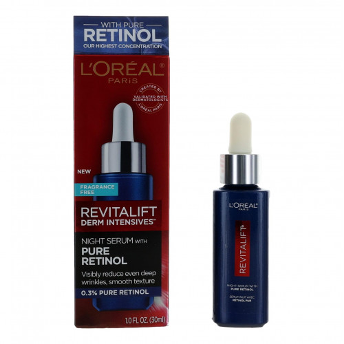 LOreal Revitalift Derm Intensives by LOreal, 1 oz Night Serum with Pure Retinol - PS-AWLORRDINS1