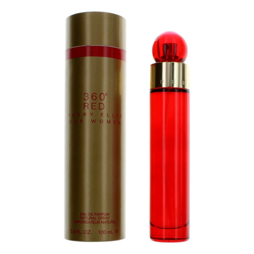 Perry Ellis 360 Red by Perry Ellis, 3.4 oz Eau De Parfum Spray for Women - PS-AWP360R34S