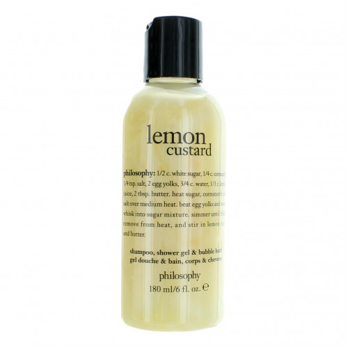 Lemon Custard by Philosophy, 6 oz Shampoo, Shower Gel, and Bubble Bath for Women - PS-AWPHLCSH6