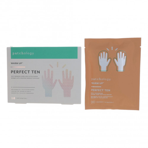 Patchology Warm Up Perfect Ten by Patchology, Self Warming Hand and Cuticle Mask- 1 Sheet - PS-AWPTPTHH1
