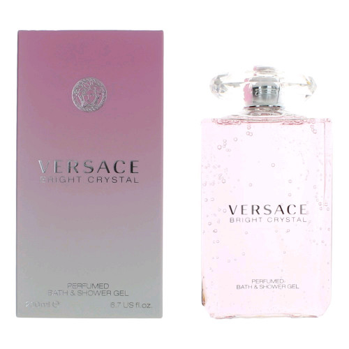 Versace Bright Crystal by Versace, 6.7 oz Perfumed Bath & Shower Gel for Women - PS-AWVRBC67SG