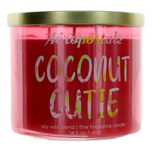 Aeropostale 14.5 oz Soy Wax Blend 3 Wick Candle - Coconut Cutie - PS-CAPCC145