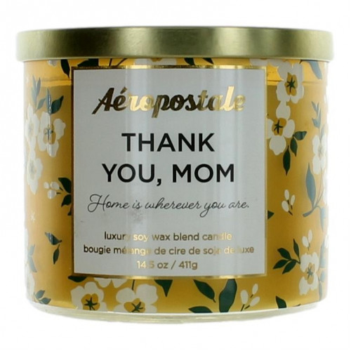 Aeropostale 14.5 oz Soy Wax Blend 3 Wick Candle - Thank You Mom - PS-CAPTYM145