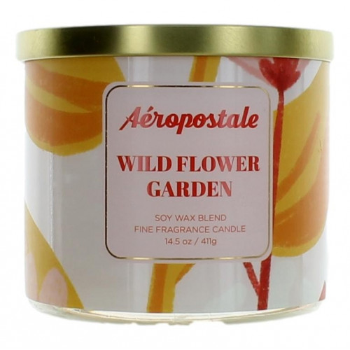 Aeropostale 14.5 oz Soy Wax Blend 3 Wick Candle - Wild Flower Garden - PS-CAPWFG145