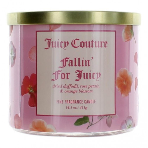 Juicy Couture 14.5 oz Soy Wax Blend 3 Wick Candle - Fallin For Juicy - PS-CJCFFJ145