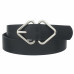 Mirrored Triangle Cracked Pu Buckle Belt - CC-58404