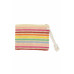 Rope Handle Multicolor Striped Straw Crochet Pouch Collection - CC-WH2001135