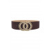 Crystal Embellished Double Circle Chain And Trim Design Belt - CC-55489