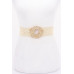 Metal Buckle Elastic Faux Straw Belt Collection - CC-WH2001409