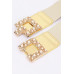 Pearl Metal Buckle Elastic Belt Collection - CC-WH2000971