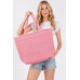 Solid Crochet Straw Bag Collection - CC-WH2001142