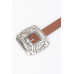 Faux Leather Western Style Multi Metal Belt Collection - CC-WH2001591