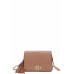 Chic Double Metal Pattern Stitching Tassel Crossbody Bag - CC-57142