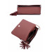Chic Double Metal Pattern Stitching Tassel Crossbody Bag - CC-57142