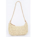 Faux Straw Zip Chain Shoulder Clutch Collection - CC-WH2000823