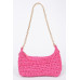 Faux Straw Zip Chain Shoulder Clutch Collection - CC-WH2000823